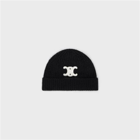 celine beanie replica|celine triomphe hat.